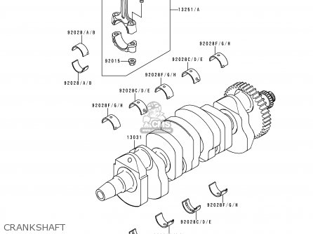 CRANKSHAFT - ZX900C2 NINJA ZX9R 1999 USA CALIFORNIA CANADA