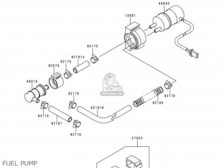FUEL PUMP - ZX900C2 NINJA ZX9R 1999 USA CALIFORNIA CANADA