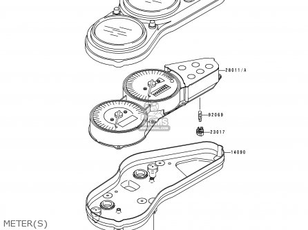 METER(S) - ZX900C2 NINJA ZX9R 1999 USA CALIFORNIA CANADA