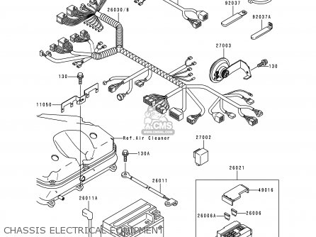 CHASSIS ELECTRICAL EQUIPMENT - ZX900C2 NINJA ZX9R 1999 USA CALIFORNIA CANADA