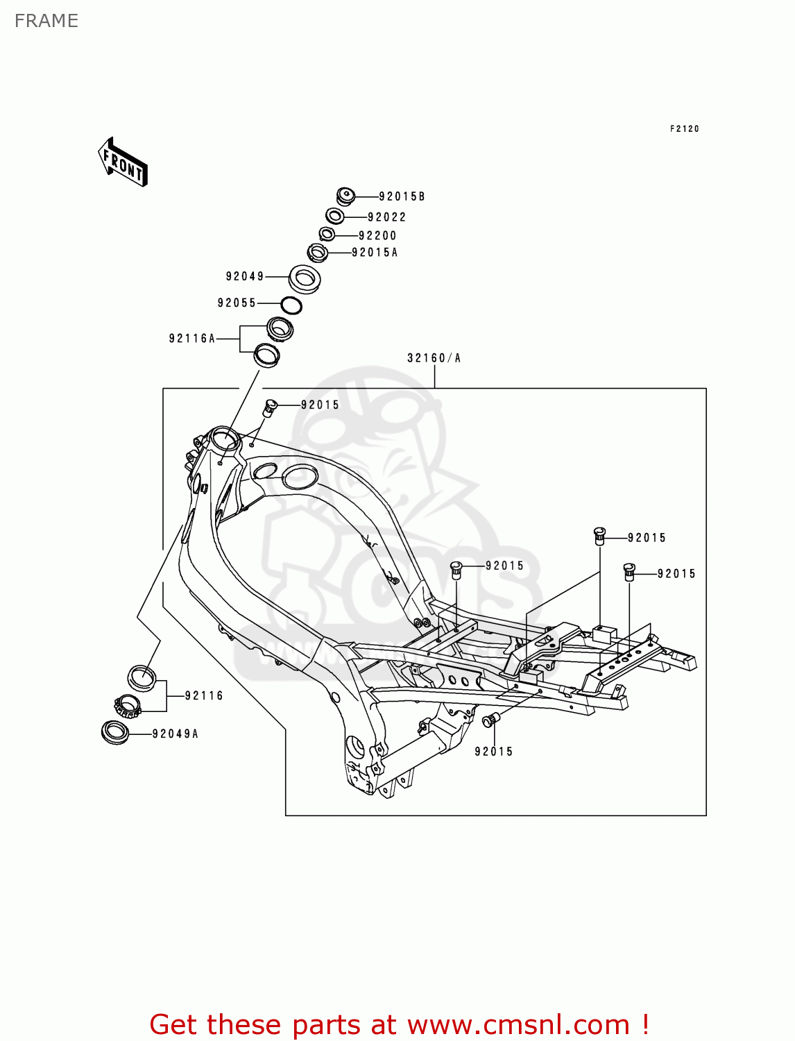 FRAME ZX900D1 NINJA ZX9R 1998 FG ST