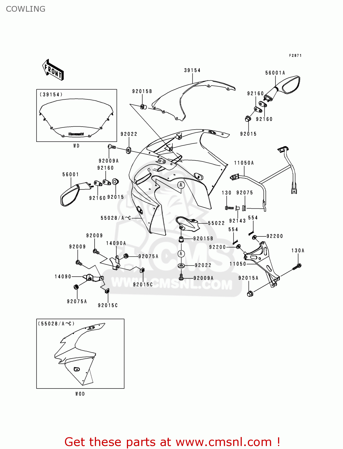COWLING ZX900D1 NINJA ZX9R 1998 FG ST