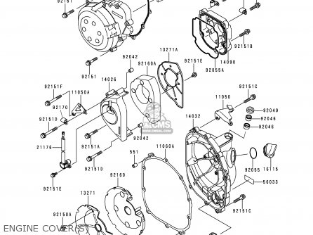 ENGINE COVER(S) - ZX900D1 NINJA ZX9R 1998 FG ST