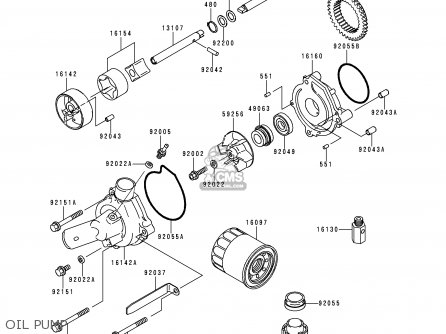 OIL PUMP - ZX900D1 NINJA ZX9R 1998 FG ST