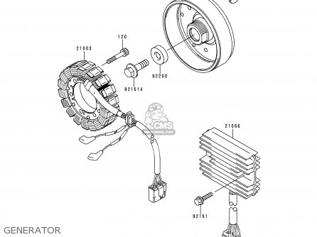 GENERATOR - ZX900D1 NINJA ZX9R 1998 FG ST