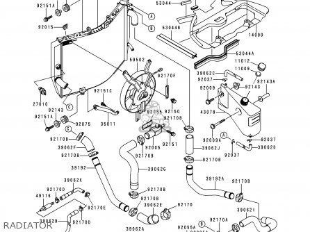 RADIATOR - ZX900D1 NINJA ZX9R 1998 FG ST