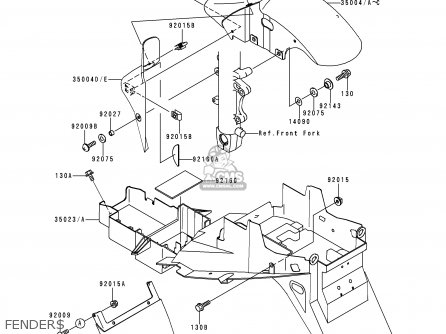 FENDERS - ZX900D1 NINJA ZX9R 1998 FG ST