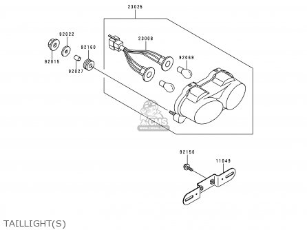 TAILLIGHT(S) - ZX900D1 NINJA ZX9R 1998 FG ST