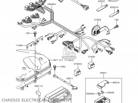 CHASSIS ELECTRICAL EQUIPMENT - ZX900D1 NINJA ZX9R 1998 FG ST