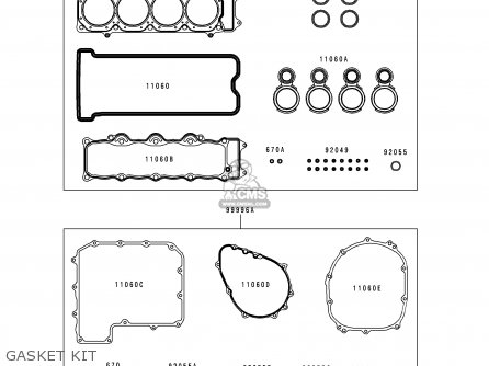 GASKET KIT - ZX900D1 NINJA ZX9R 1998 FG ST