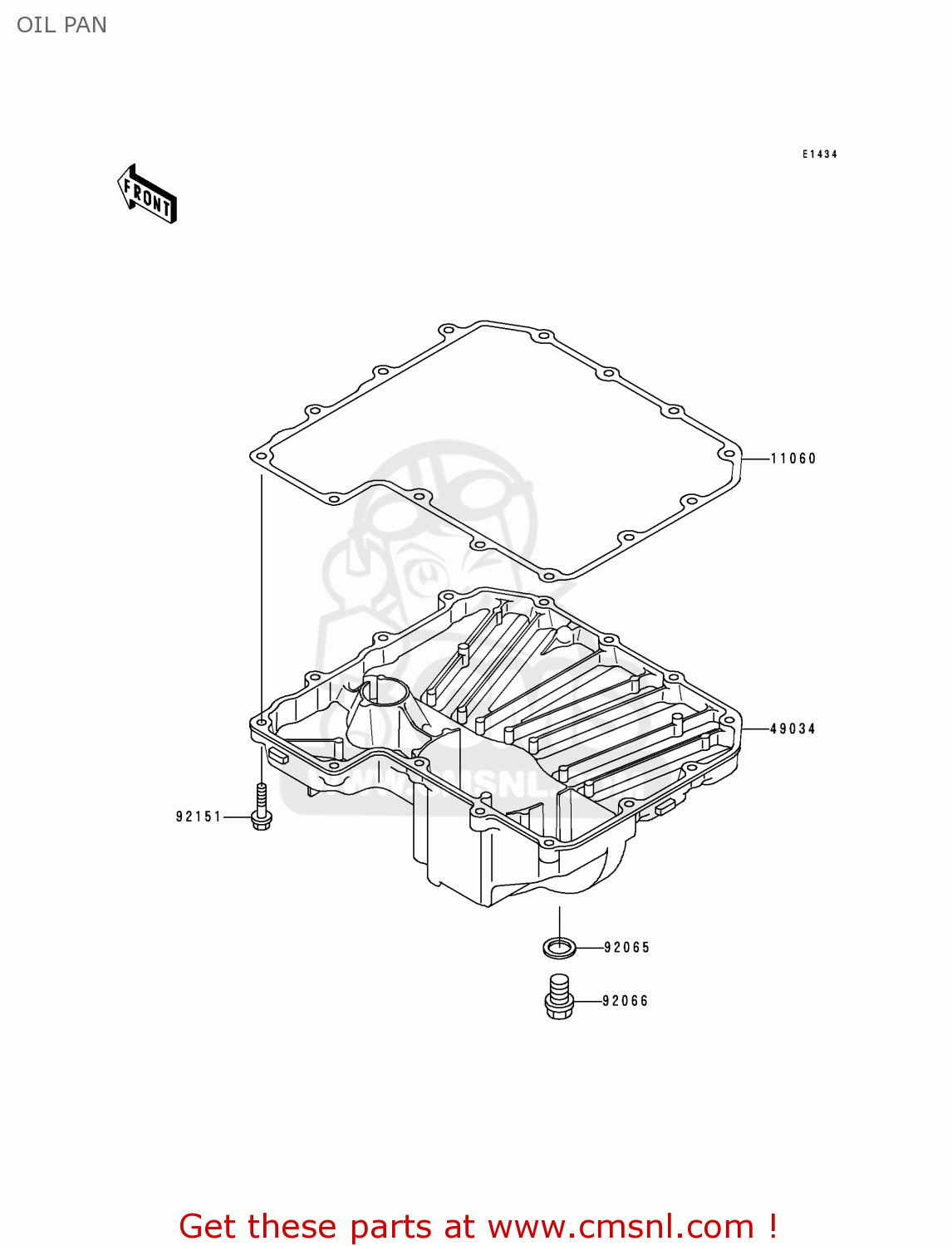 OIL PAN ZX900D2 NINJA ZX9R 1999 FG ST