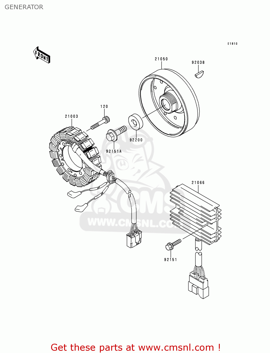 GENERATOR ZX900D2 NINJA ZX9R 1999 FG ST