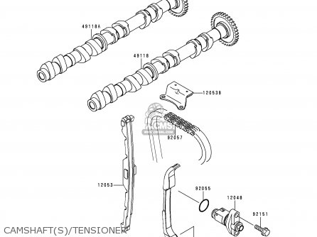 CAMSHAFT(S)/TENSIONER - ZX900D2 NINJA ZX9R 1999 FG ST