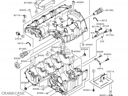 CRANKCASE - ZX900D2 NINJA ZX9R 1999 FG ST
