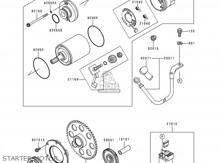 STARTER MOTOR - ZX900D2 NINJA ZX9R 1999 FG ST
