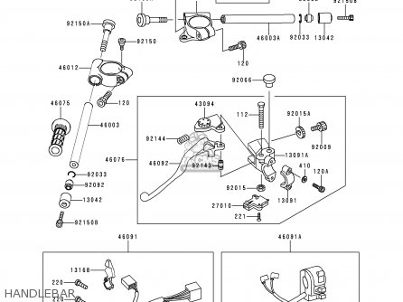 HANDLEBAR - ZX900D2 NINJA ZX9R 1999 FG ST