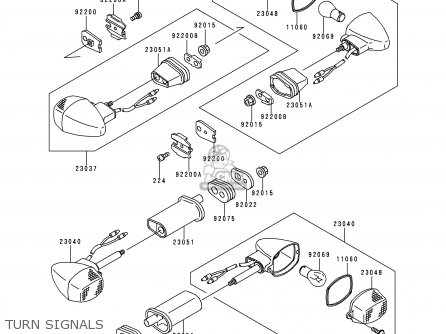 TURN SIGNALS - ZX900D2 NINJA ZX9R 1999 FG ST