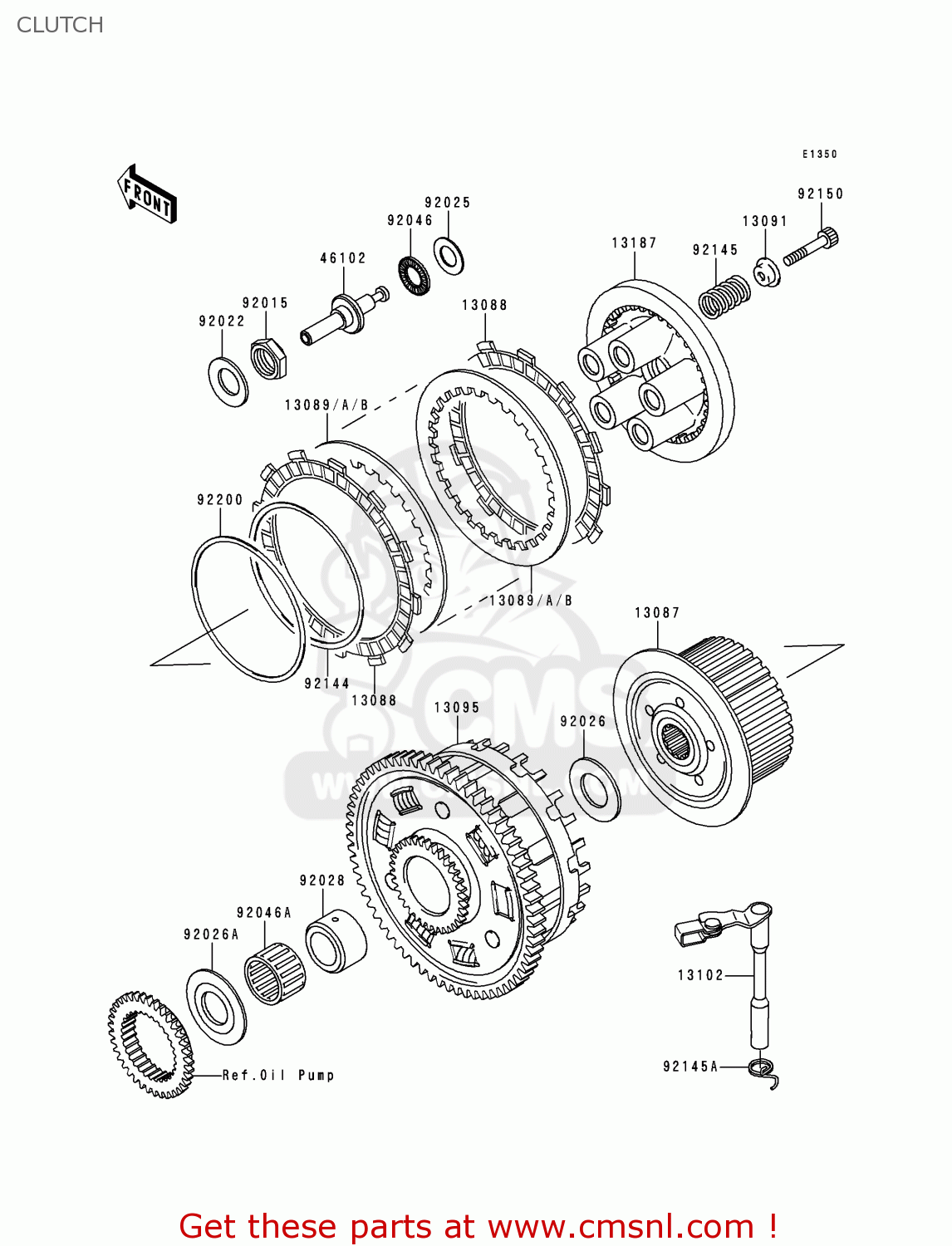 CLUTCH ZX900E1 NINJA ZX9R 2000 USA CALIFORNIA CANADA