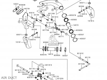 AIR DUCT - ZX900E1 NINJA ZX9R 2000 USA CALIFORNIA CANADA