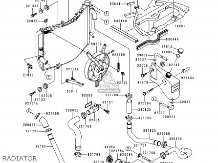RADIATOR - ZX900E1 NINJA ZX9R 2000 USA CALIFORNIA CANADA