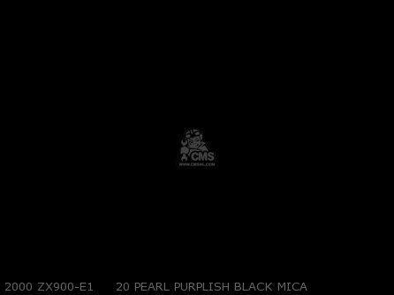 2000 ZX900-E1     20 PEARL PURPLISH BLACK MICA - ZX900E1 NINJA ZX9R 2000 USA CALIFORNIA CANADA