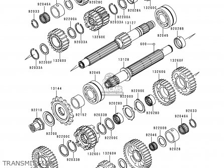 TRANSMISSION - ZX900E1P NINJA ZX9R 2000 EUROPE UK FR IS NR