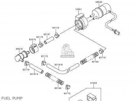 FUEL PUMP - ZX900E1P NINJA ZX9R 2000 EUROPE UK FR IS NR