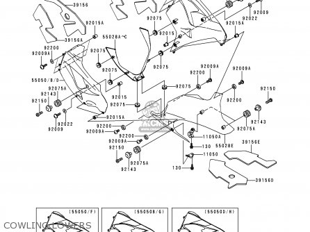 COWLING LOWERS - ZX900E1P NINJA ZX9R 2000 EUROPE UK FR IS NR