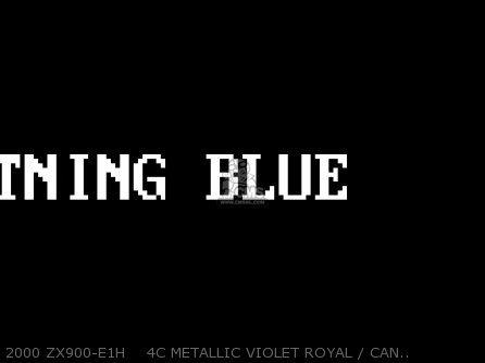 2000 ZX900-E1H    4C METALLIC VIOLET ROYAL / CANDY LIGHTNING - ZX900E1P NINJA ZX9R 2000 EUROPE UK FR IS NR