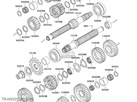 TRANSMISSION - ZX900E2 NINJA ZX9R 2001 USA CALIFORNIA CANADA