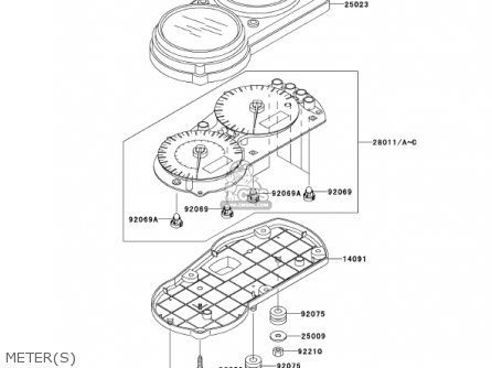 METER(S) - ZX900E2 NINJA ZX9R 2001 USA CALIFORNIA CANADA