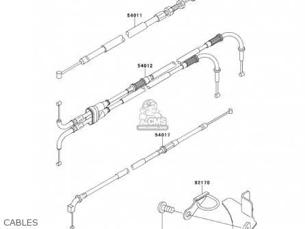 CABLES - ZX900E2 NINJA ZX9R 2001 USA CALIFORNIA CANADA