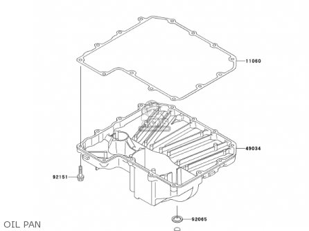 OIL PAN - ZX900E2 NINJA ZX9R 2001 USA CALIFORNIA CANADA