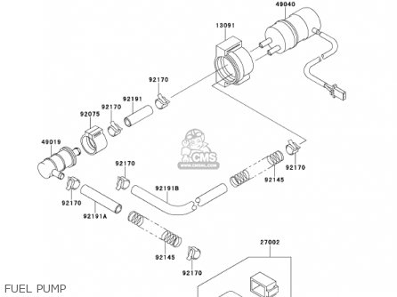FUEL PUMP - ZX900E2 NINJA ZX9R 2001 USA CALIFORNIA CANADA