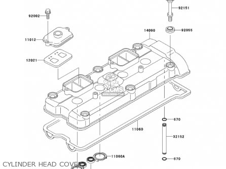 CYLINDER HEAD COVER - ZX900E2 NINJA ZX9R 2001 USA CALIFORNIA CANADA