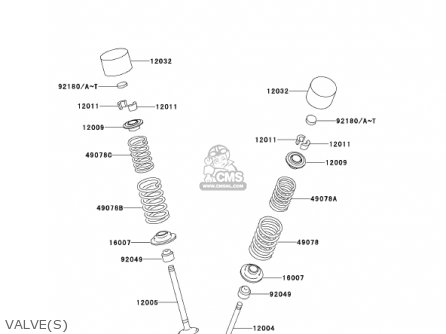 VALVE(S) - ZX900E2 NINJA ZX9R 2001 USA CALIFORNIA CANADA