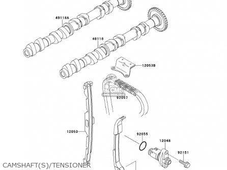 CAMSHAFT(S)/TENSIONER - ZX900E2 NINJA ZX9R 2001 USA CALIFORNIA CANADA