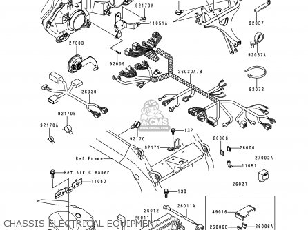 CHASSIS ELECTRICAL EQUIPMENT - ZX900EH1 NINJA ZX9R 2000 EUROPE UK FR IS NR