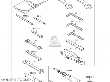 OWNER'S TOOLS - ZX900EH1 NINJA ZX9R 2000 EUROPE UK FR IS NR