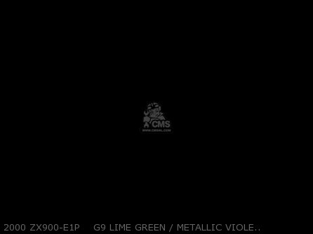 2000 ZX900-E1P    G9 LIME GREEN / METALLIC VIOLET ROYAL - ZX900EH1 NINJA ZX9R 2000 EUROPE UK FR IS NR