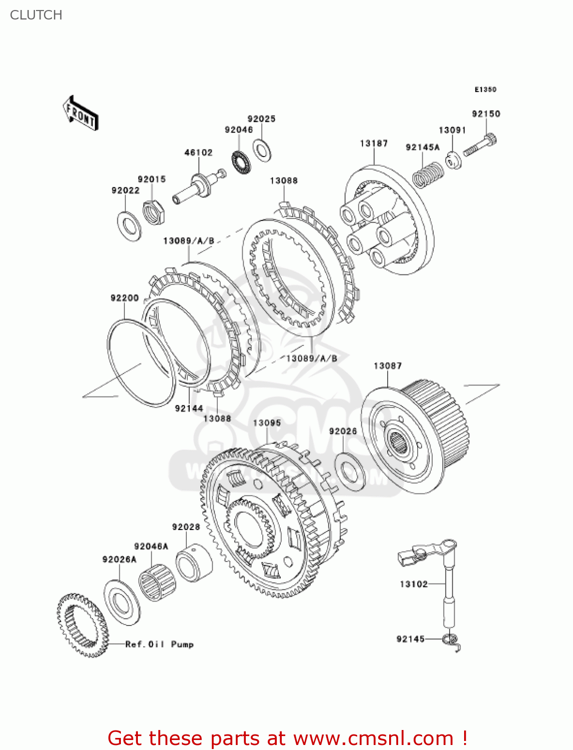 CLUTCH ZX900F1 NINJA ZX9R 2002 USA CALIFORNIA CANADA