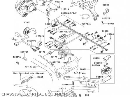 CHASSIS ELECTRICAL EQUIPMENT - ZX900F1 NINJA ZX9R 2002 USA CALIFORNIA CANADA