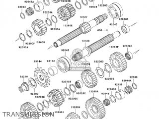 TRANSMISSION - ZX900F2 NINJA ZX9R 2003 USA CALIFORNIA CANADA
