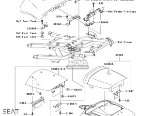 SEAT - ZX900F2 NINJA ZX9R 2003 USA CALIFORNIA CANADA