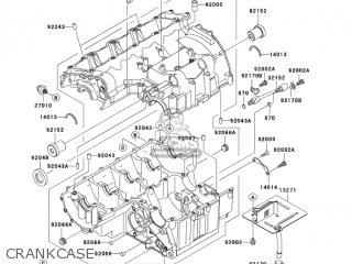 CRANKCASE - ZX900F2 NINJA ZX9R 2003 USA CALIFORNIA CANADA