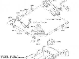 FUEL PUMP - ZX900F2 NINJA ZX9R 2003 USA CALIFORNIA CANADA
