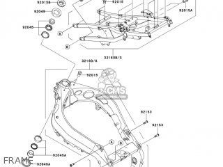 FRAME - ZX900F2 NINJA ZX9R 2003 USA CALIFORNIA CANADA