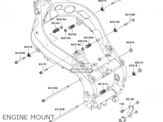 ENGINE MOUNT - ZX900F2 NINJA ZX9R 2003 USA CALIFORNIA CANADA