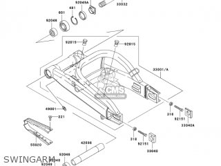 SWINGARM - ZX900F2 NINJA ZX9R 2003 USA CALIFORNIA CANADA