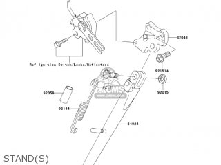 STAND(S) - ZX900F2 NINJA ZX9R 2003 USA CALIFORNIA CANADA